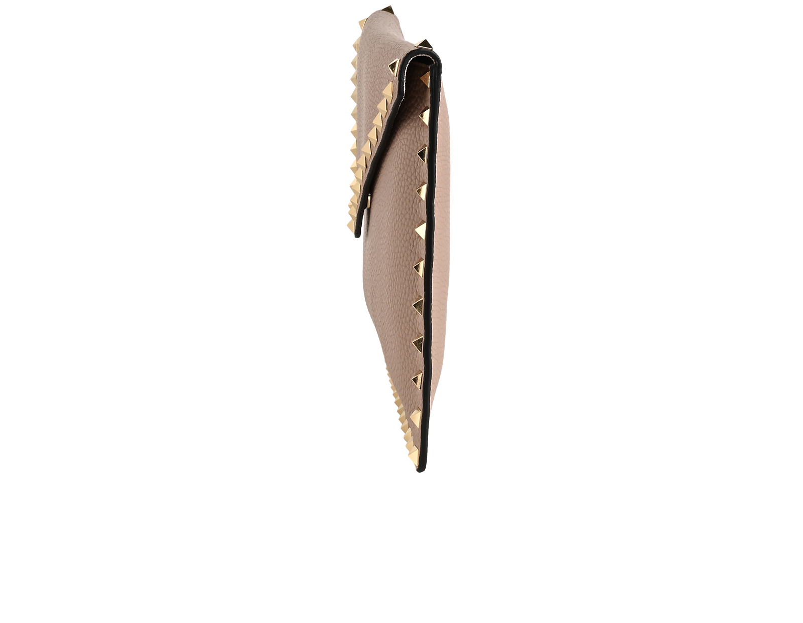 Valentino Rockstud Envelope Clutch, &pound;275, Accessories, Pink, Leather, Bottom view
